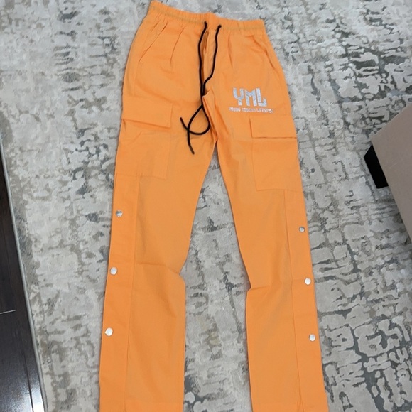 Orange Cargo Pants - Picture 4 of 7